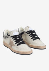 Ball Star Leather Low-Top Sneakers with Suede Star Patch