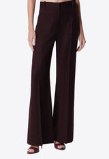 Victoria Beckham Alina Wide-Leg Wool Pants Burgundy 1226WTR005115SWO/T_VIBEC-AC