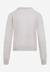 Mohair-Blend Knit Cardigan
