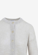 Mohair-Blend Knit Cardigan