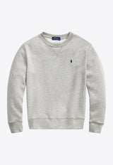 Polo Ralph Lauren Kids Boys Logo Sweatshirt Gray 323772102003CO/T_POLOR-DS