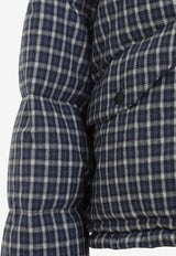 Reversible Checked Down Jacket