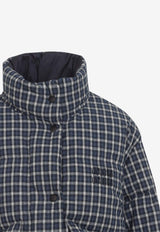Reversible Checked Down Jacket