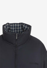 Reversible Checked Down Jacket