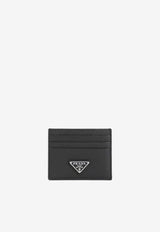 Triangle Logo Leather Cardholder