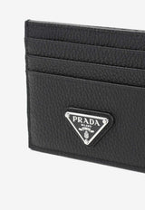 Triangle Logo Leather Cardholder