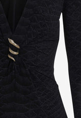 Serpentine Print Mini Dress