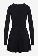 Serpentine Print Mini Dress