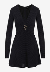 Serpentine Print Mini Dress
