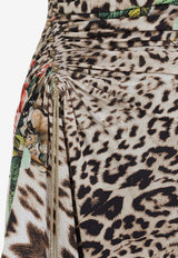 Jaguar Roses Print Mini Dress