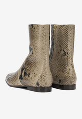 Khaite Colt Python Print Leather Ankle Boots Beige F1106-803461_aae58a15-3676-4a59-a4ec-cf435af2cb88
