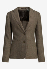 Burberry Prince of Wales Single-Breasted Blazer Brown 8127798_592b6ff3-8288-4c7f-a499-d1dbbe78143c