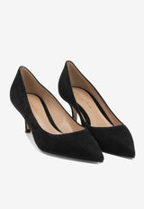 Gianvito Rossi Gianvito 55 Suede Pumps Black G2033655RICCAMNERO_97624584-984a-4b35-ad05-d378faa9c39e