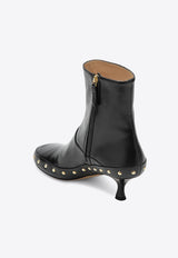 Chloé Junie 55 Studded Leather Ankle Boots Black CH26A20OUN/T_CHLOE-001