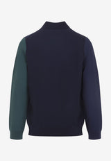 Wool-Knit Cardigan Shirt