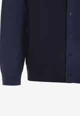 Wool-Knit Cardigan Shirt