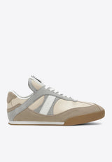 Chloé Kick Leather and Suede Sneakers Gray CH25W07IVE/T_CHLOE-092
