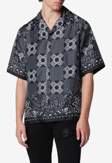 Amiri MA Quad Bandana Print Bowling Shirt Black AMTOSH1203SI/T_AMIRI-001
