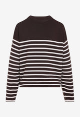 Striped Logo Knit Sweater