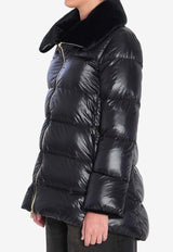 Herno Fur-Collar Puffer Jacket Black PI002140D-12017Z-9300