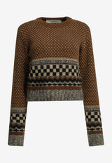 Golden Goose DB Journey Wool Sweater Brown GWP01165P00267555718_f6b316c1-6f2b-4867-89dc-4183066b7be8