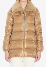 Herno Fur-Collar Puffer Jacket Camel PI002140D-12017Z-2157