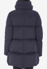 Herno High-Collar Nylon Down Jacket Black PI001959D-12456Z-9300