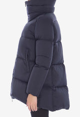 Herno High-Collar Nylon Down Jacket Black PI001959D-12456Z-9300