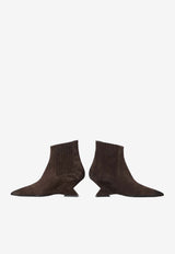 The Attico Cheope 65 Suede Wedge Boots Brown 261WSH00921-108AA-204