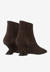 The Attico Cheope 65 Suede Wedge Boots Brown 261WSH00921-108AA-204