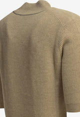 Brunello Cucinelli Mock-Neck Cashmere Knit Top Beige M12250014C059_dcf4f422-8b03-4461-80ba-ae043a1d81d1