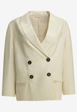 Brunello Cucinelli Double-Breasted Buttoned Blazer White MH1267621C579_X_d8dcd2ff-aad8-418d-85d8-62bd0921ce78