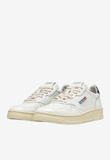 Autry Medalist Leather Low-Top Sneakers White AULM-LL-22
