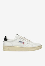 Autry Medalist Leather Low-Top Sneakers White AULM-LL-22