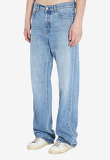 Jacquemus De-Nimes Droit Straight-Leg Jeans Blue PAM00028A-D00038-33C