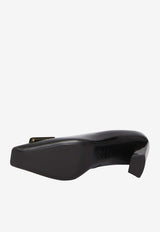 Roger Vivier Belle Vivier 75 Patent Leather Pumps Black RVW71300920-D1P-B999