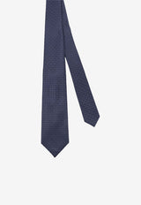 Kiton Ciro Paone Silk Logo Tie Blue UCRVKRC07L1808_Red_42176763