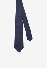 Kiton Ciro Paone Patterned Silk Tie Blue UCRVKRC07L1801_Red_42176764