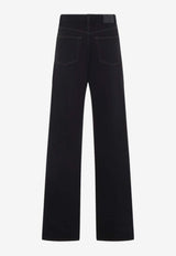 V-waist Straight Jeans