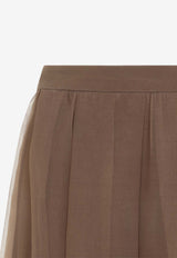 Voile Layered Midi Skirt