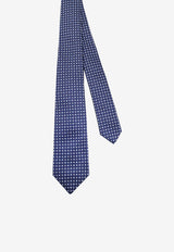 Kiton Ciro Paone Patterned Silk Tie Blue UCRVKRC07L3203_Red_42176801