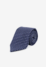 Kiton Ciro Paone Patterned Silk Tie Blue UCRVKRC07L3203_Red_42176801