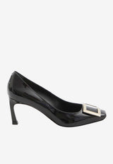 Roger Vivier Belle Vivier 70 Patent Leather Pumps Black RVW40015280-D1P-B999