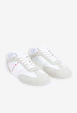 Leather and Suede Low-Top Sneakers