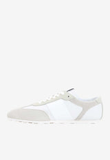 Leather and Suede Low-Top Sneakers