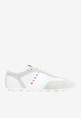 Leather and Suede Low-Top Sneakers