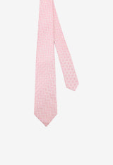 Kiton Ciro Paone Geometric Print Silk Tie Pink UCRVKRC08L0906_Red_42176813