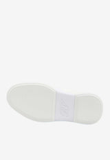 Roger Vivier Viv' Skate Leather Platform Sneakers White RVW73726150-LXQ-B001