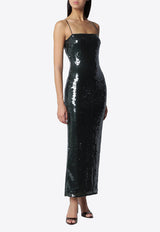 ROTATE Sequined Maxi Dress Green 116139265BCR1351/T_ROTAT-265