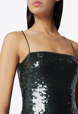 ROTATE Sequined Maxi Dress Green 116139265BCR1351/T_ROTAT-265
